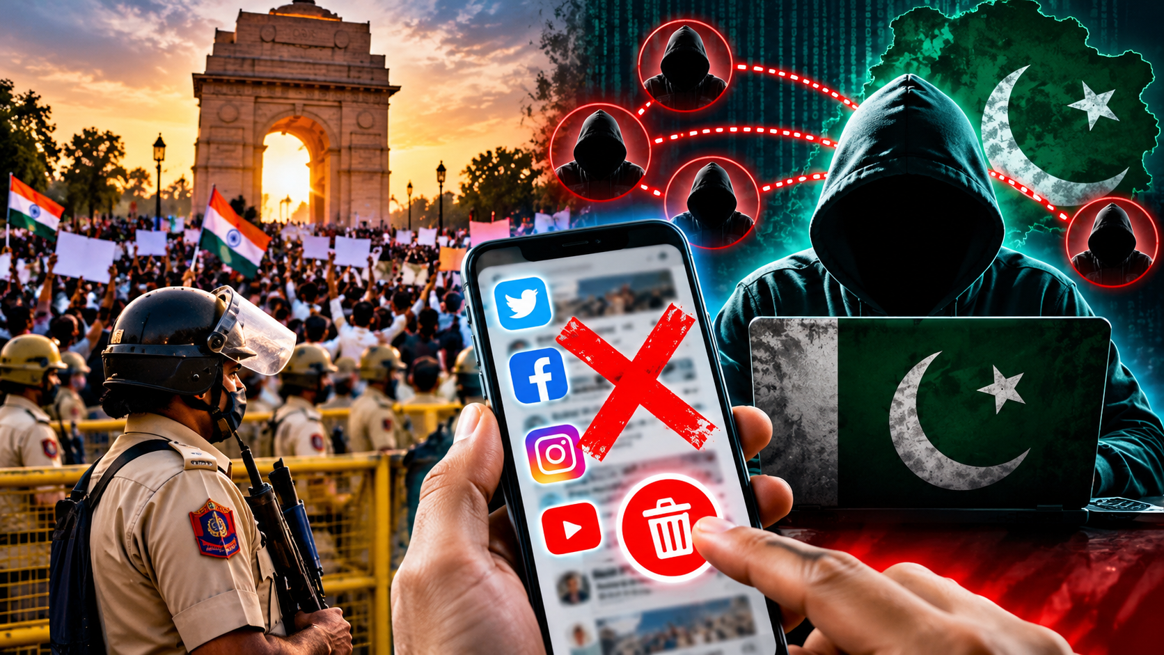 दिल्ली प्रदर्शन से संबंधित सोशल मीडिया पोस्ट और विदेशी हैंडल्स की पुलिस जांच