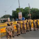 Delhi Police barricades and security arrangements ahead of CJP protest at Jantar Mantar