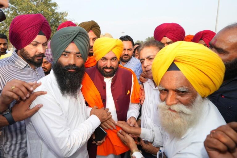 Bhagwant Singh Mann Rajpura grain market paddy procurement farmers Punjab