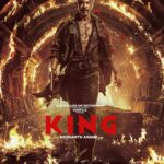Shah Rukh Khan romantic action look from King movie poster