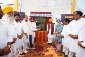 CM Bhagwant Mann lays foundation stone of 14 MLD water treatment plant in Dhuri Sangrur